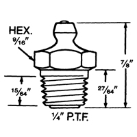 Fitting, 1/4"-18 Thread Sécurité Médic