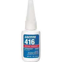 416 Super Bonder&reg; Instant Adhesive, Clear, Bottle, 1 oz. Sécurité Médic
