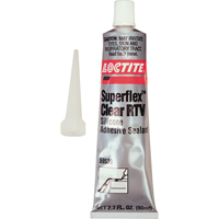 Superflex RTV Silicone Adhesive Sealant, Tube, Clear Sécurité Médic