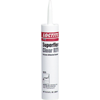 Superflex RTV Silicone Adhesive Sealant, Cartridge, Clear Sécurité Médic