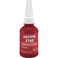 Threadlocker 2760 Instant Adhesive, Red, High, 10 ml, Bottle Sécurité Médic