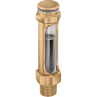 Brass Liquid Level Gauges - Straight, Threaded, 14-1/4" L, 225°F (107.22° C) Sécurité Médic