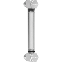 Indicateur de niveau &agrave; liquide en Rond Nylon, Filet&eacute;, 5" lo, 205°F (96,11° C) Sécurité Médic
