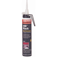 598 High Performance RTV Silicone Gasket Maker, Cartridge, Black Sécurité Médic
