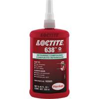 Compos&eacute; de retenue Loctite 638, 250 ml, Bouteille, Vert Sécurité Médic