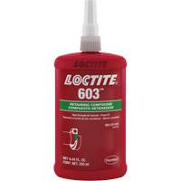 Compos&eacute; de retenue Loctite 603, 250 ml, Bouteille, Vert Sécurité Médic