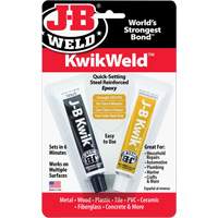 KwikWeld Epoxy, Two-Part, Tube, 2 oz., Grey Sécurité Médic
