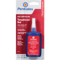 High Temperature Threadlocker, Red, High, 36 ml, Bottle Sécurité Médic