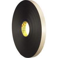 Double-Coated Foam Tape, 66 m (216') L x 12.7 mm (1/2") W, 31 mils, Polyethylene Sécurité Médic