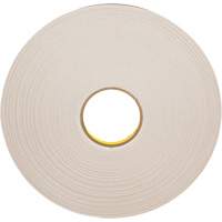Double-Coated Foam Tape, 66 m (216') L x 12.7 mm (1/2") W, 31 mils, Polyethylene Sécurité Médic