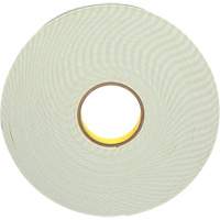 Double-Coated Foam Tape, 33 m (108') L x 25.4 mm (1") W, 62 mils, Urethane Sécurité Médic
