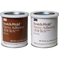 Scotch-Weld Adhesive, 32 fl. oz., Pail, Two-Part, Green Sécurité Médic