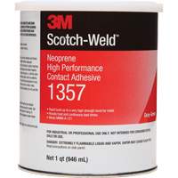 Neoprene High-Performance Contact Adhesive, Can, 32 fl. oz., Grey Sécurité Médic