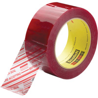 Ruban d'emballage avec message de s&eacute;curit&eacute; Scotch 3779, Adh&eacute;sif Acrylique, 1,8 mils, 48 mm (2") x 914 m (2998') Sécurité Médic