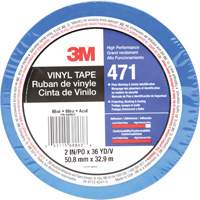 471 Vinyl Tape, 50.8 mm (2") W x 32.9 m (108') L, 5.2 mils, Blue Sécurité Médic