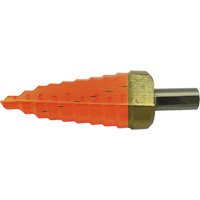Jet-Kut&reg; 9-Step Super Premium M35 Step Drill, 1/4" - 3/4" , 1/16" Increments, High Speed Steel Sécurité Médic