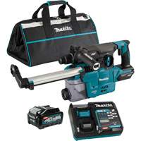XGT Brushless Cordless SDS-Plus Rotary Hammer with DX10 Dust Extraction Attachment, 40 V, 1-3/16", 3 ft-lbs, 0-840 RPM Sécurité Médic