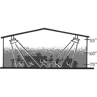 4000 Series Heater, Radiant Heat, Natural Gas, 40000 BTU/H Sécurité Médic