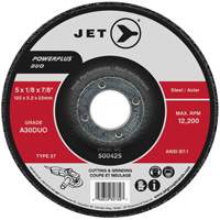 Powerplus DUO Cutting/Grinding Wheel, 4-1/2" x 1/8", 7/8" Arbor, Type 27, A30DUO Grit Sécurité Médic