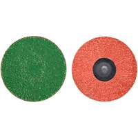 Zirc Plus Quick-Change Cloth Disc, 3" Dia., 120 Grit, Zirconia Alumina Sécurité Médic