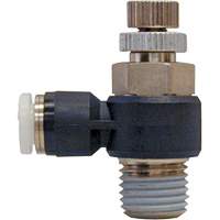 Vanne de contr&ocirc;le du d&eacute;bit, Sortie 1/4" NPT, 150 psi Sécurité Médic