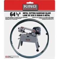Bandsaw Metal Blade, Carbon Steel, 64-1/2" L x 1/2" W x 0.025" Thick, 24 TPI Sécurité Médic