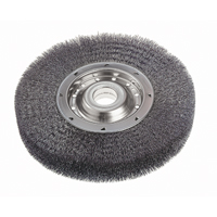 Crimped Wire Wheel Brushes - Wide Face, 10" Dia., 0.0118" Fill, 2" Arbor Sécurité Médic