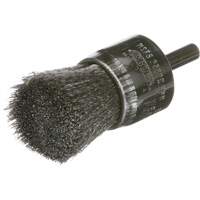 Crimped Wire End Brush, 1", 0.005 Fill Sécurité Médic