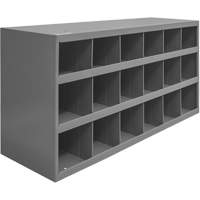 Armoires pour bacs de rangement en acier, 33-3/4" la x 12" p x 19-1/4" h, Gris Sécurité Médic