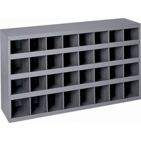 Armoires pour bacs de rangement en acier, 34-3/4" la x 8-1/2" p x 19-1/4" h, Gris Sécurité Médic