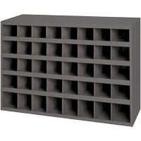 Armoires pour bacs de rangement en acier, 33-3/4" la x 8-1/2" p x 22-1/4" h, Gris Sécurité Médic