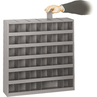 Adjustable Storage Bin Cabinet, Steel, 36 Drawers, 23-3/4" x 4-3/4" x 23-3/4", Grey Sécurité Médic