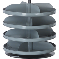 Modules de stockage Rotabin, 60 lb Capacit&eacute; par niveau, 10 Niveau(x), 42-1/8" ha x 17" dia Sécurité Médic
