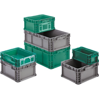 StakPak Plus 4845 System Containers, 7-2/5" W x 12" D x 5" H, Medium Green Sécurité Médic
