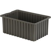 Contenants Divider Box, Poly&eacute;thyl&egrave;ne, 16,5" la x 10,9" p x 7" h, Gris Sécurité Médic