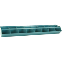 Bacs sectionnels superposables, Cap. 100 lb, 37" la x 8" p x 4-1/2" h, Bleu Sécurité Médic