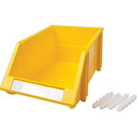 Stack & Hang Bin, 8-3/16" W x 6-3/16" H x 14" D, Yellow Sécurité Médic