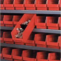 Shelf Bins, 8-3/8" W x 4" H x 11-5/8" D, Blue, 30 lbs. Capacity Sécurité Médic