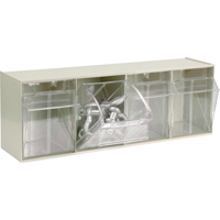Tip-Out Bins Modular Storage System, 23-5/8" W x 6-5/8" D x 8-1/8" H, 4 Drawers Sécurité Médic