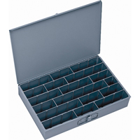 Compartment Scoop Boxes, 12" W x 18" D x 3" H, 17 Compartments Sécurité Médic