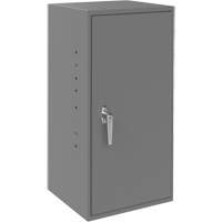 Utility Cabinet, Steel, 2 Shelves, 30" H x 13-3/4" W x 12-3/4" D, Grey Sécurité Médic