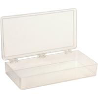 Boîte &agrave; compartiments K-Resin, Plastique, 4" la x 8" p, 1-3/16" h, Transparent Sécurité Médic