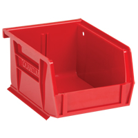 Bacs ultra empilable & suspendable, 4-1/8" la, 3" h x 5-3/8" p, Rouge Sécurité Médic
