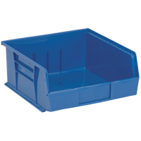 Bacs ultra empilable & suspendable, 11" la, 5" h x 10-7/8" p, Bleu Sécurité Médic