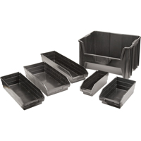 Recycled Shelf Bins, 4-1/8" W x 11-5/8" D x 4" H, 30 lbs. Capacity Sécurité Médic