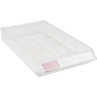 Tiroir de rechange pour armoires de pi&egrave;ces KPC-300, Plastique, 5-3/8" la x 9-13/16" p, 1-3/5" h, Transparent Sécurité Médic