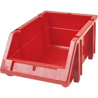 Bac empilable & &agrave; suspendre, 5-7/8" la, 4-11/16" h x 9-13/16" p, Rouge Sécurité Médic