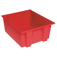 Contenants Stack & Nest, 8" x 19,5" x 13,5", Rouge Sécurité Médic