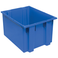Contenants Stack & Nest, 13" x 23,5" x 19,5", Bleu Sécurité Médic