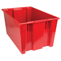 Contenants Stack & Nest, 15" x 29,5" x 19,5", Rouge Sécurité Médic